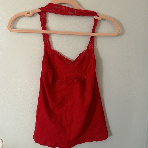 NWOT Free People Intimately Eyelet Seamless Halter Top Size M/L - Picture 8 of 9